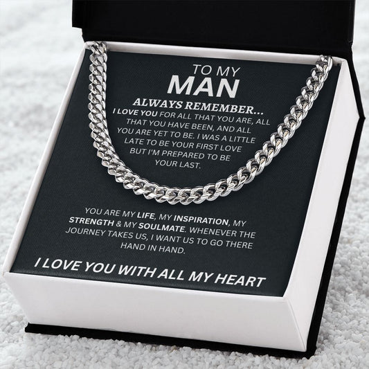 My Man | My Husband | Gift For My Man | Cuban Chain Link